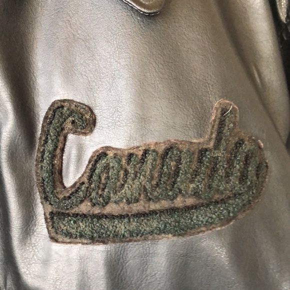 Canada logo vegan leather bomber jacket - Picture 4 of 11